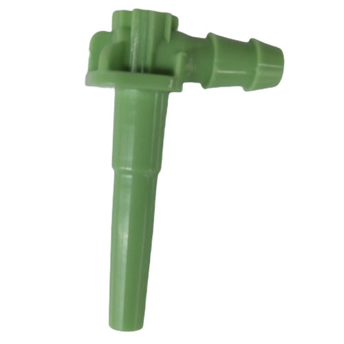 SPOUT 1/4" LONG ELBOW GREEN (BOX)